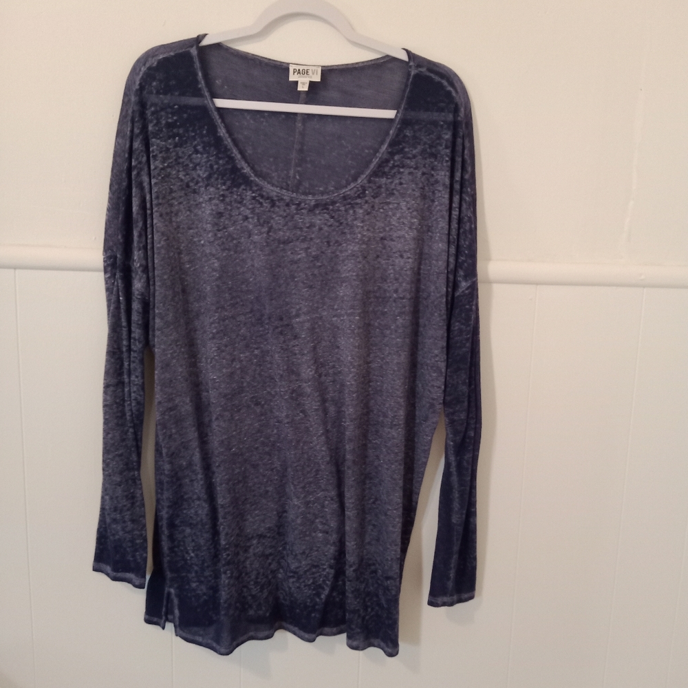 Page VI top, blue, burnout